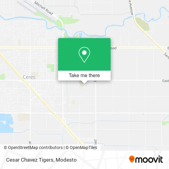 Cesar Chavez Tigers map