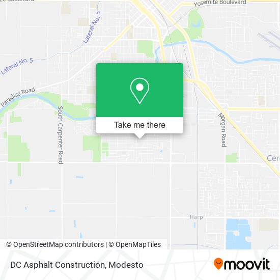 DC Asphalt Construction map