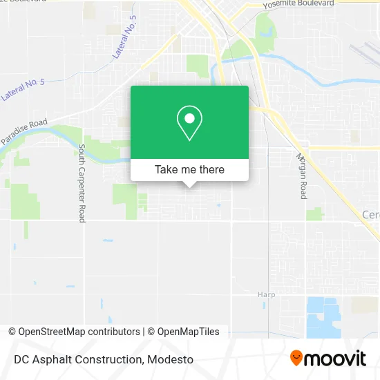 DC Asphalt Construction map