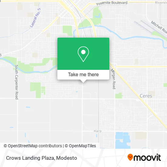Crows Landing Plaza map