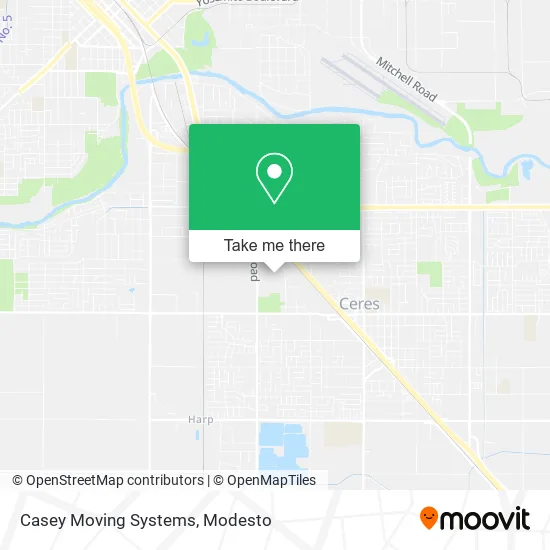 Casey Moving Systems map