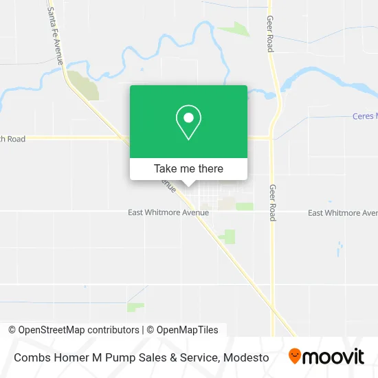 Combs Homer M Pump Sales & Service map