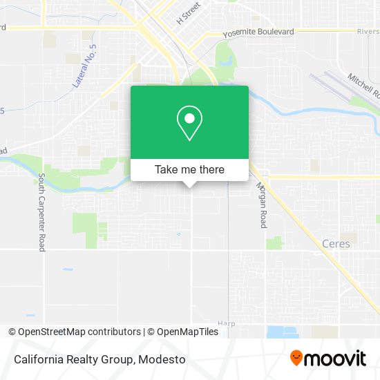 California Realty Group map
