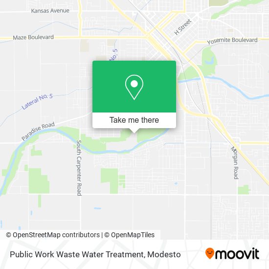 Public Work Waste Water Treatment map