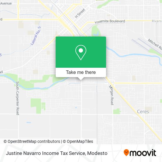 Justine Navarro Income Tax Service map