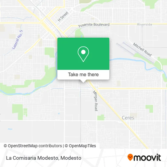 La Comisaria Modesto map