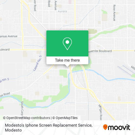Modesto's Iphone Screen Replacement Service map