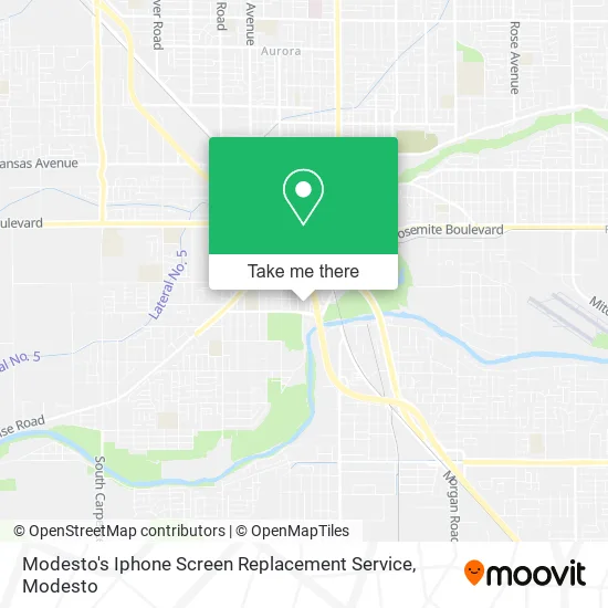Modesto's Iphone Screen Replacement Service map