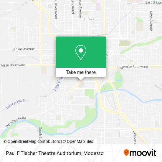 Paul F Tischer Theatre Auditorium map