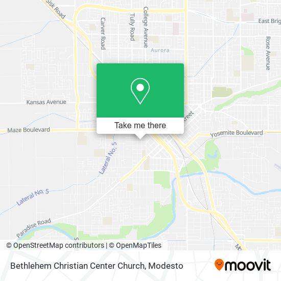 Bethlehem Christian Center Church map