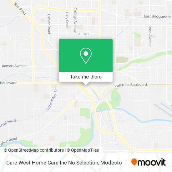 Mapa de Care West Home Care Inc No Selection