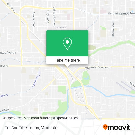 Tnl Car Title Loans map