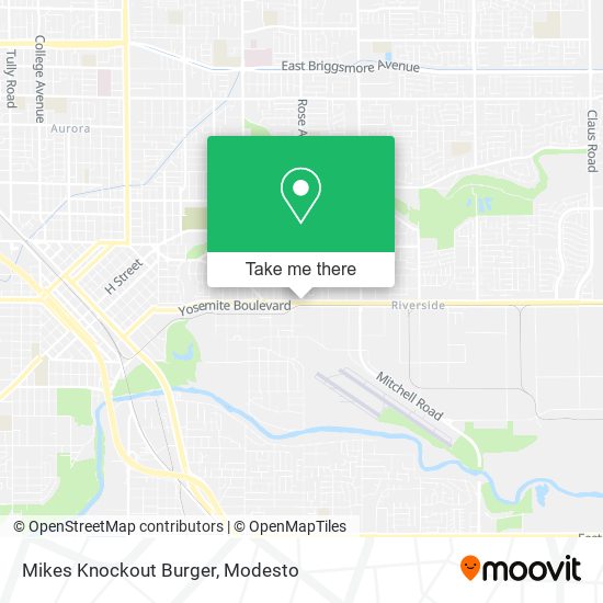 Mikes Knockout Burger map