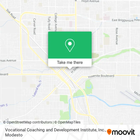 Mapa de Vocational Coaching and Development Institute, Inc.