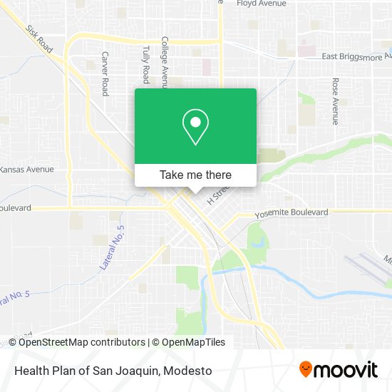 Health Plan of San Joaquin map