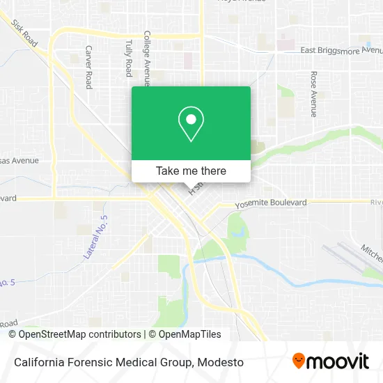 California Forensic Medical Group map