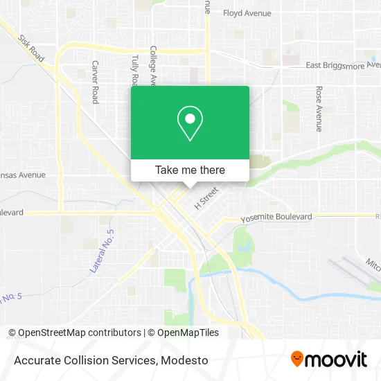 Accurate Collision Services map
