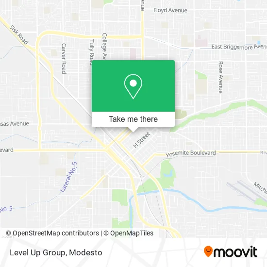 Level Up Group map