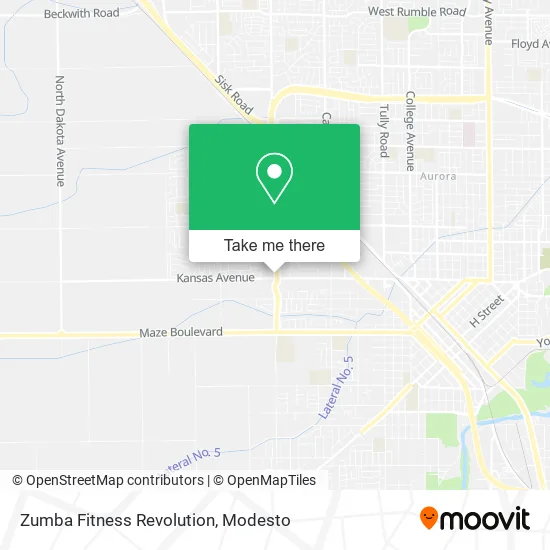 Zumba Fitness Revolution map