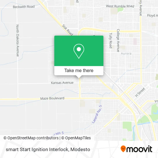 smart Start Ignition Interlock map