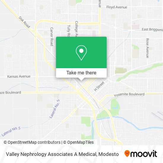Mapa de Valley Nephrology Associates A Medical
