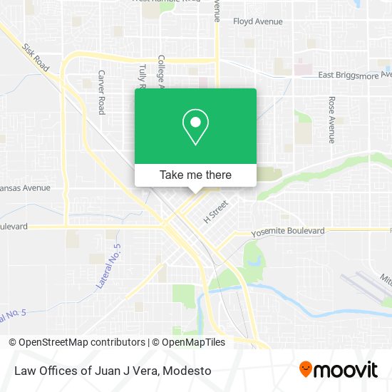 Law Offices of Juan J Vera map