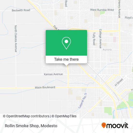 Mapa de Rollin Smoke Shop
