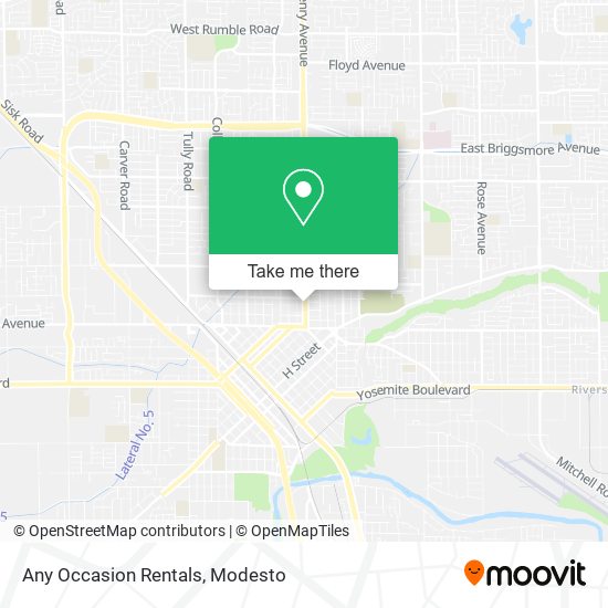 Mapa de Any Occasion Rentals