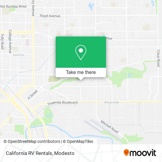 California RV Rentals map