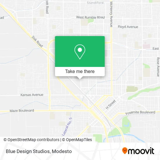 Blue Design Studios map