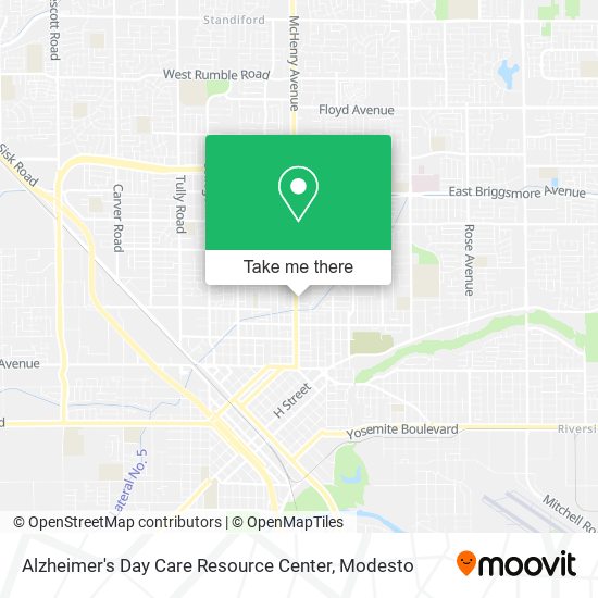 Alzheimer's Day Care Resource Center map