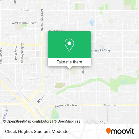 Chuck Hughes Stadium map