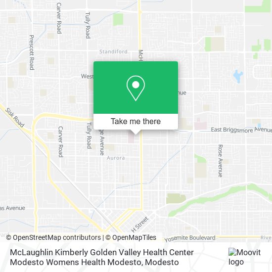 McLaughlin Kimberly Golden Valley Health Center Modesto Womens Health Modesto map