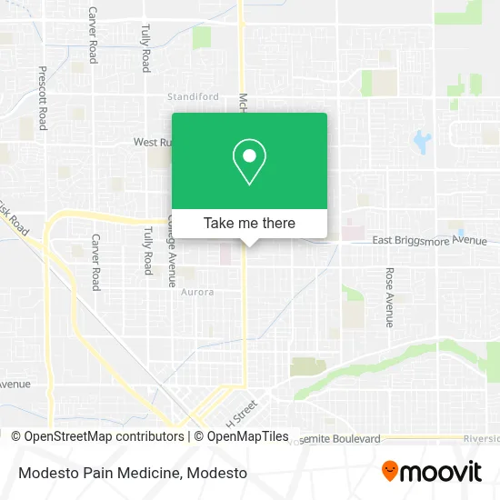 Modesto Pain Medicine map