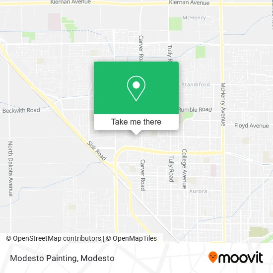 Modesto Painting map