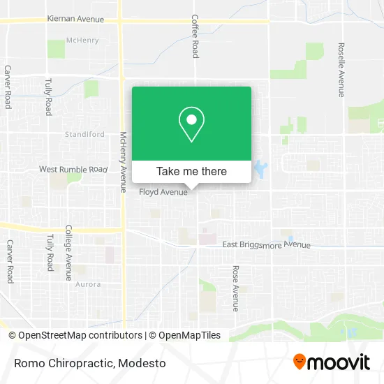Romo Chiropractic map