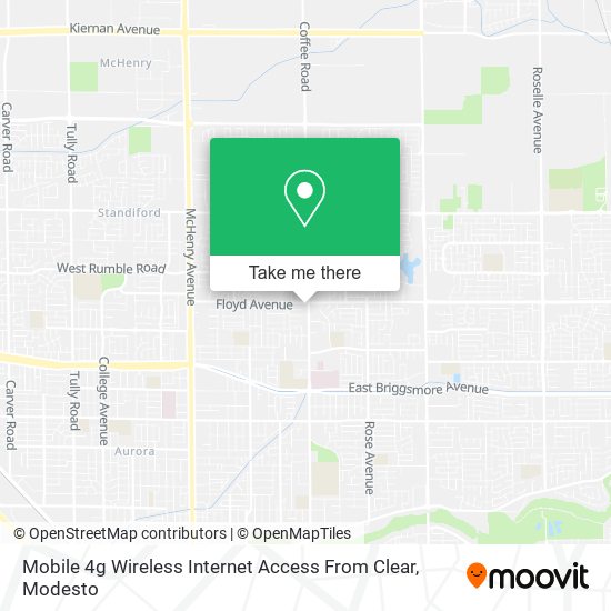 Mapa de Mobile 4g Wireless Internet Access From Clear