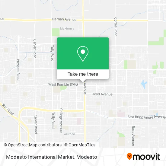 Modesto International Market map