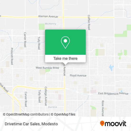 Drivetime Car Sales map