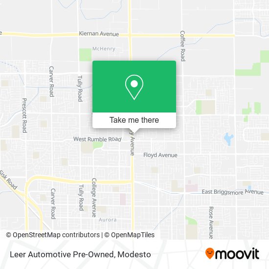 Leer Automotive Pre-Owned map