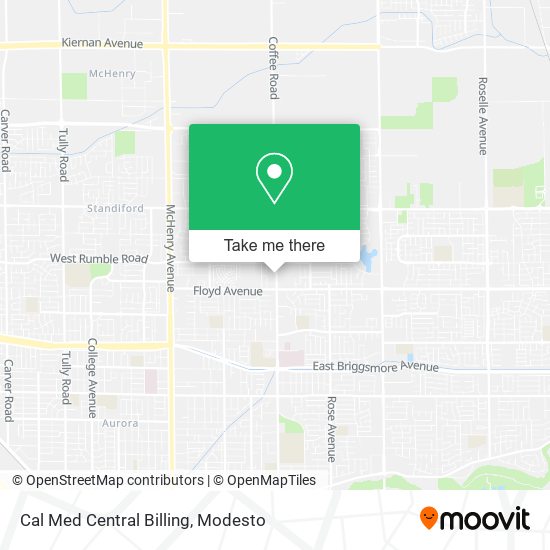 Cal Med Central Billing map