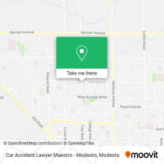 Mapa de Car Accident Lawyer Maestro - Modesto