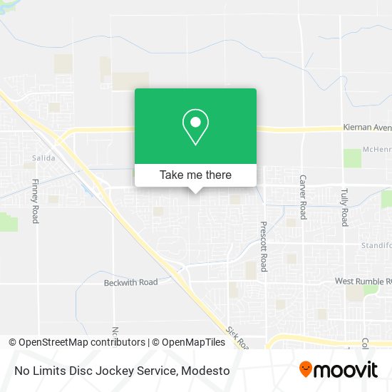 No Limits Disc Jockey Service map