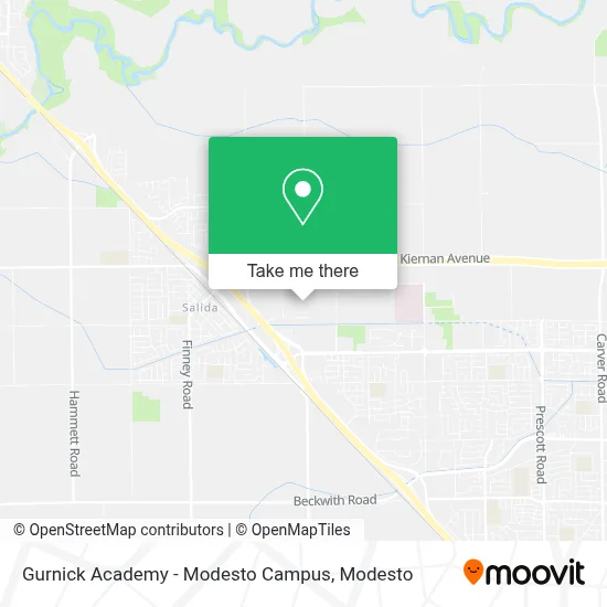 Gurnick Academy - Modesto Campus map