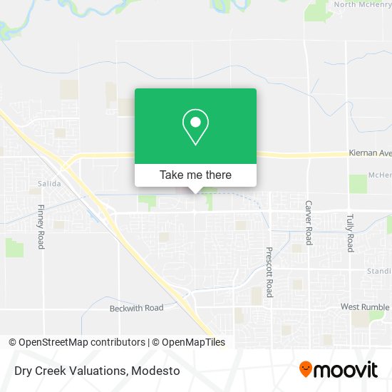 Dry Creek Valuations map