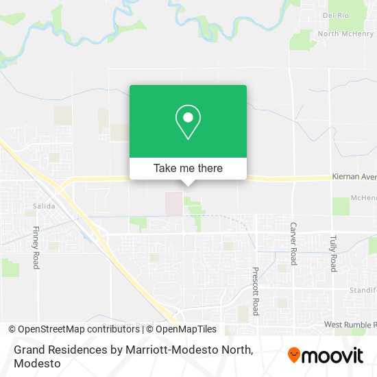 Grand Residences by Marriott-Modesto North map