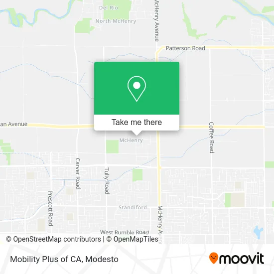 Mobility Plus of CA map