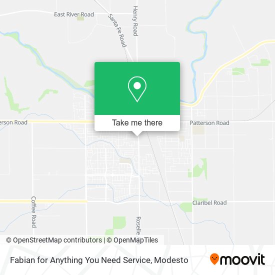 Fabian for Anything You Need Service map