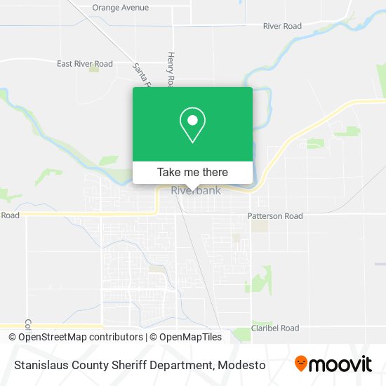 Stanislaus County Sheriff Department map