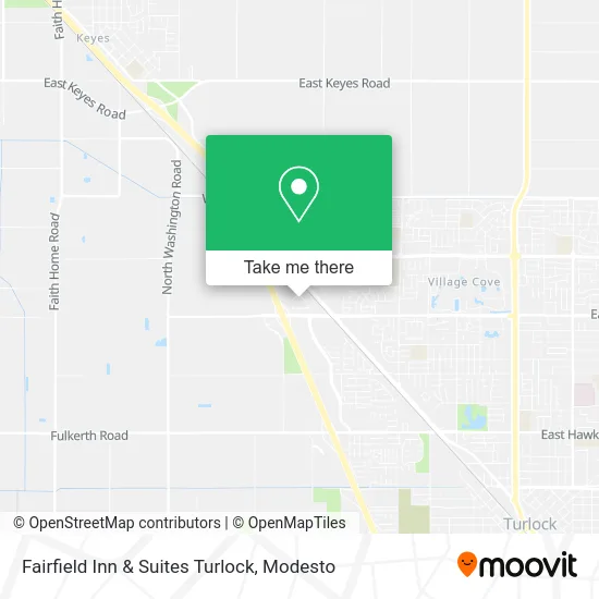Fairfield Inn & Suites Turlock map